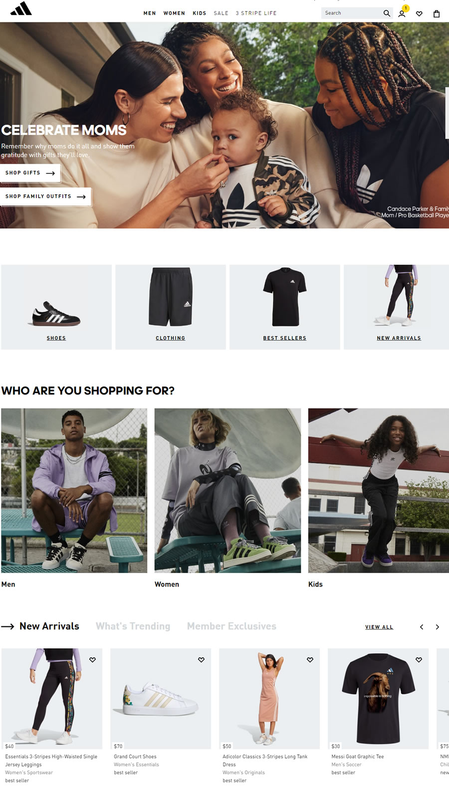 Adidas阿迪达斯美国官网首页