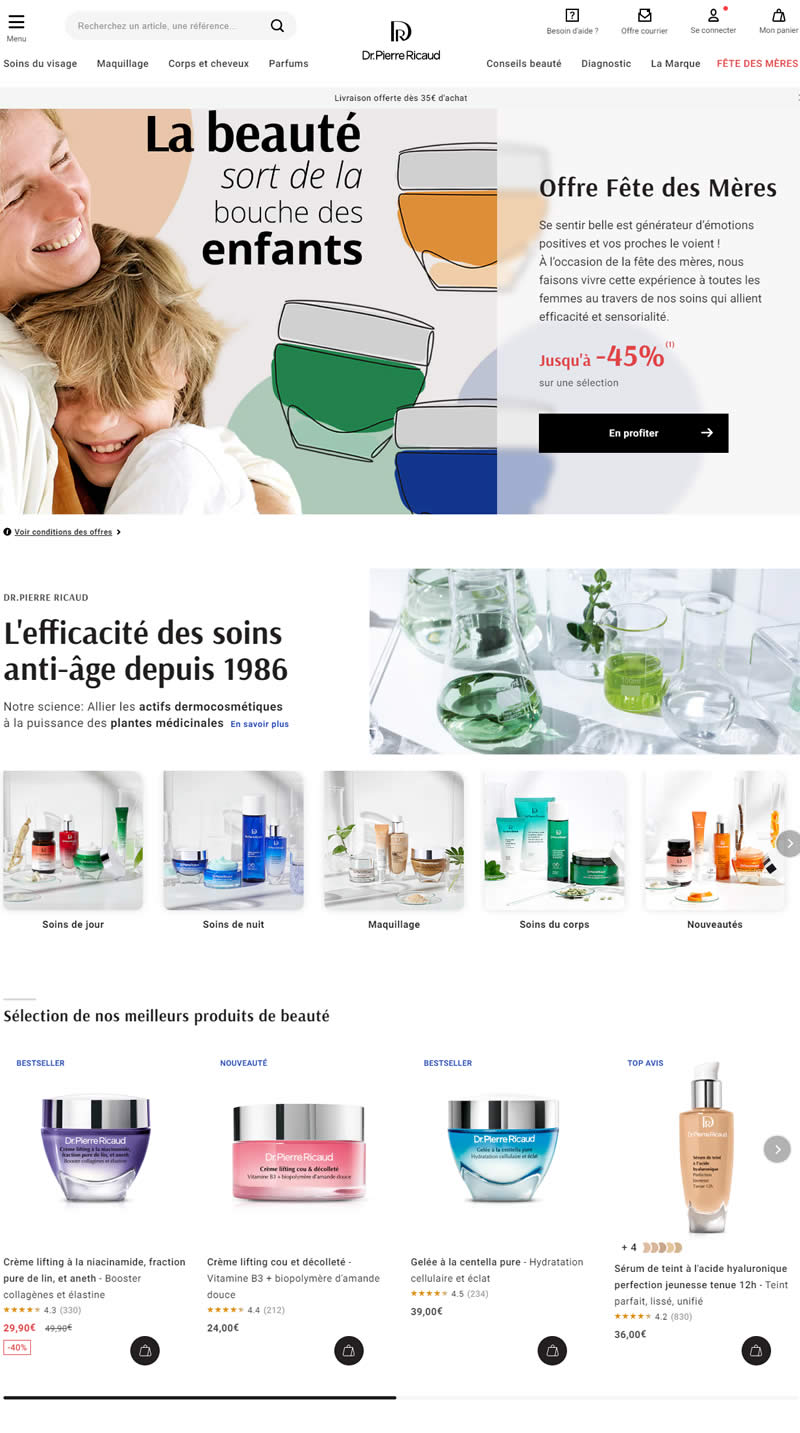 Dr.PierreRicaud美妆护肤法国官网首页