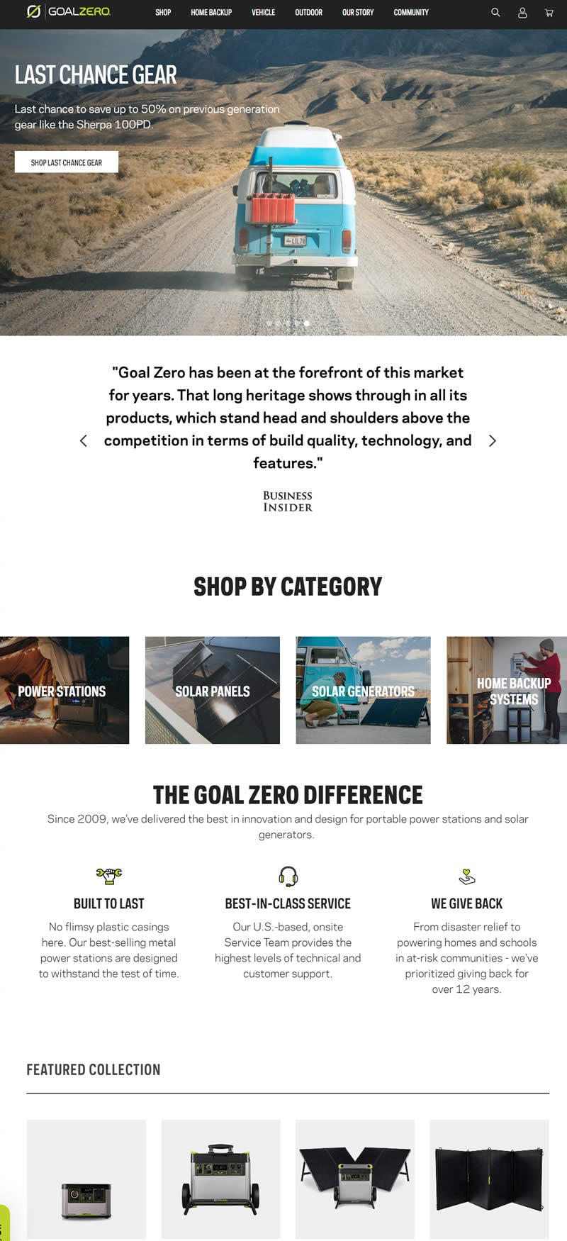 Goal Zero便携电源美国官网首页
