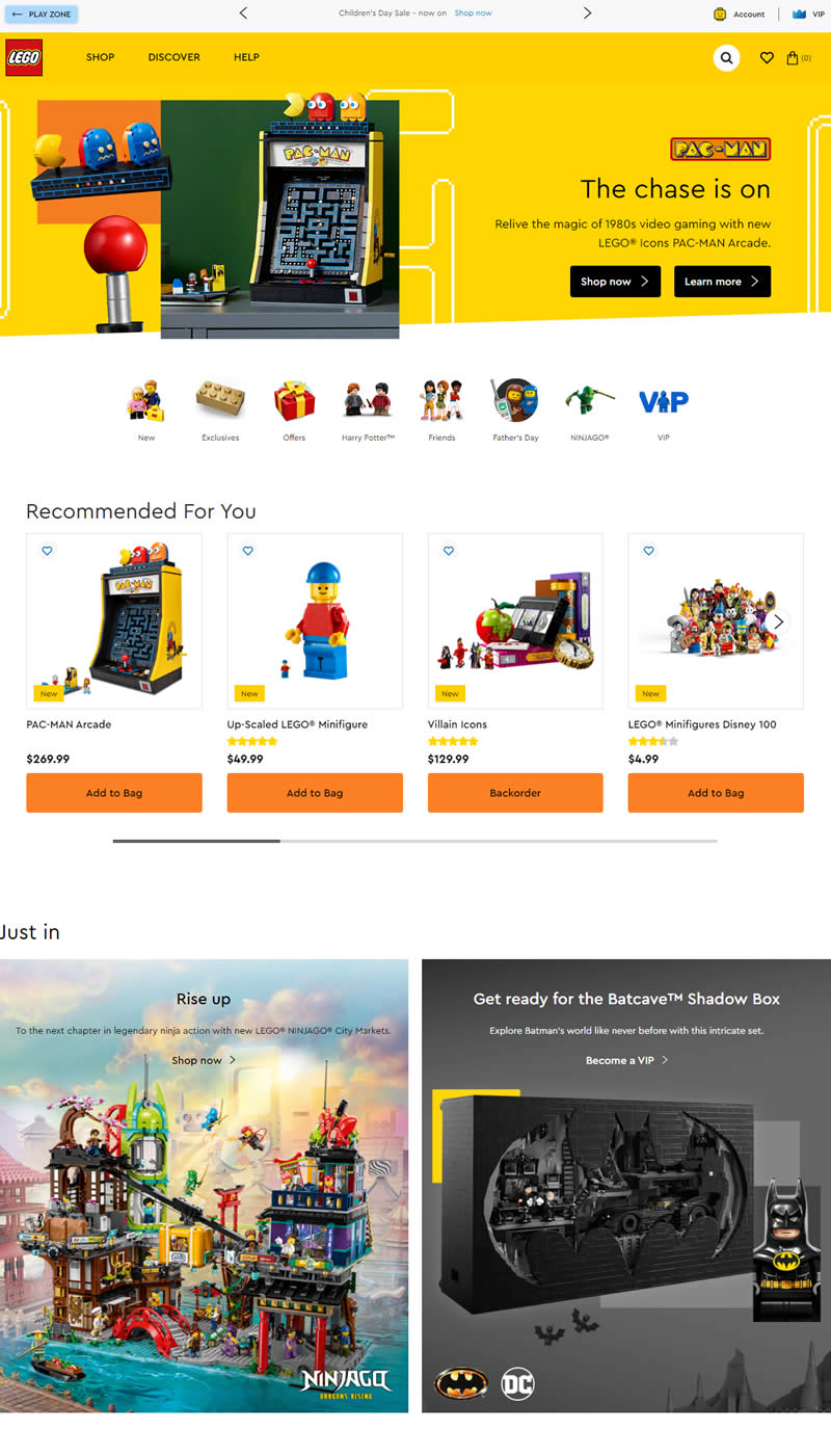 LEGO乐高玩具美国官网首页