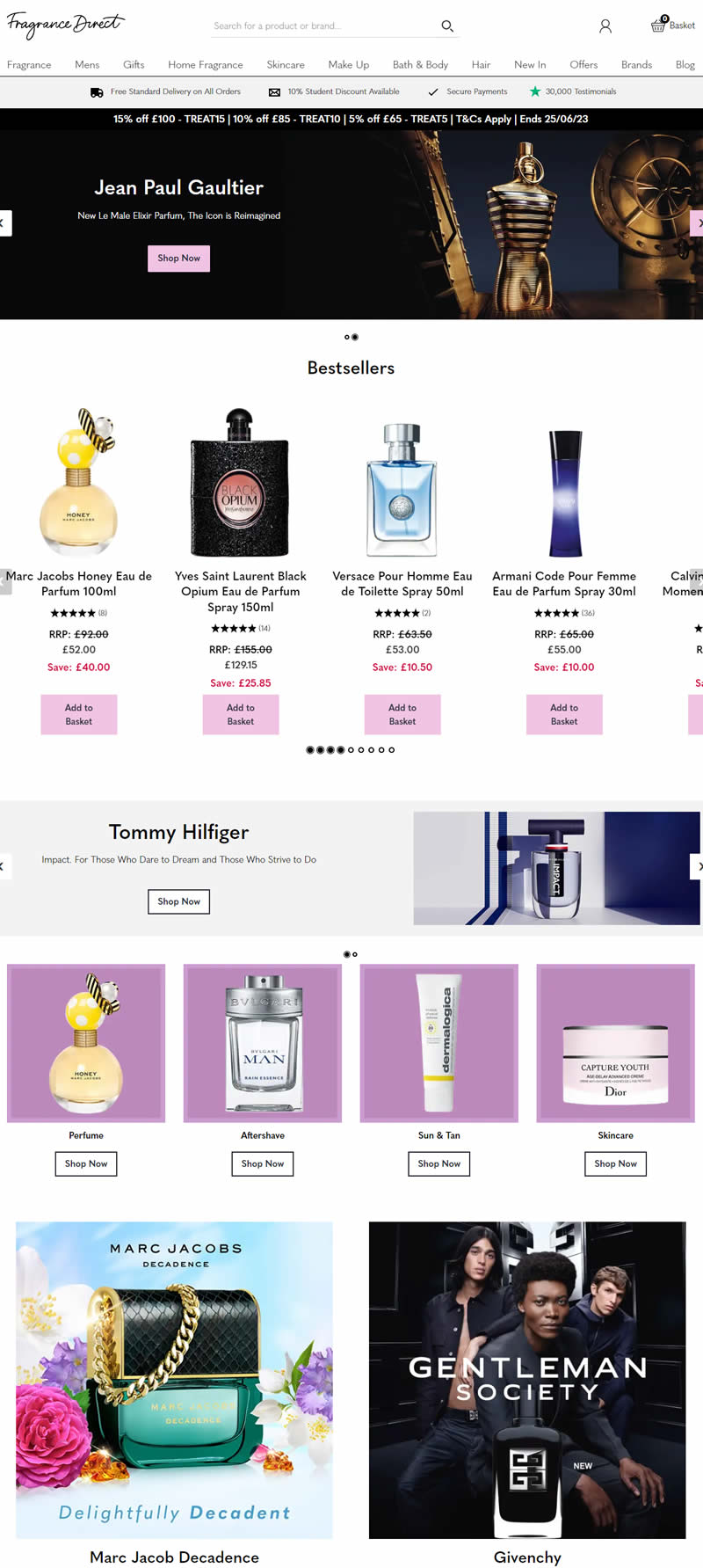 Fragrance Direct美妆护肤英国官网首页