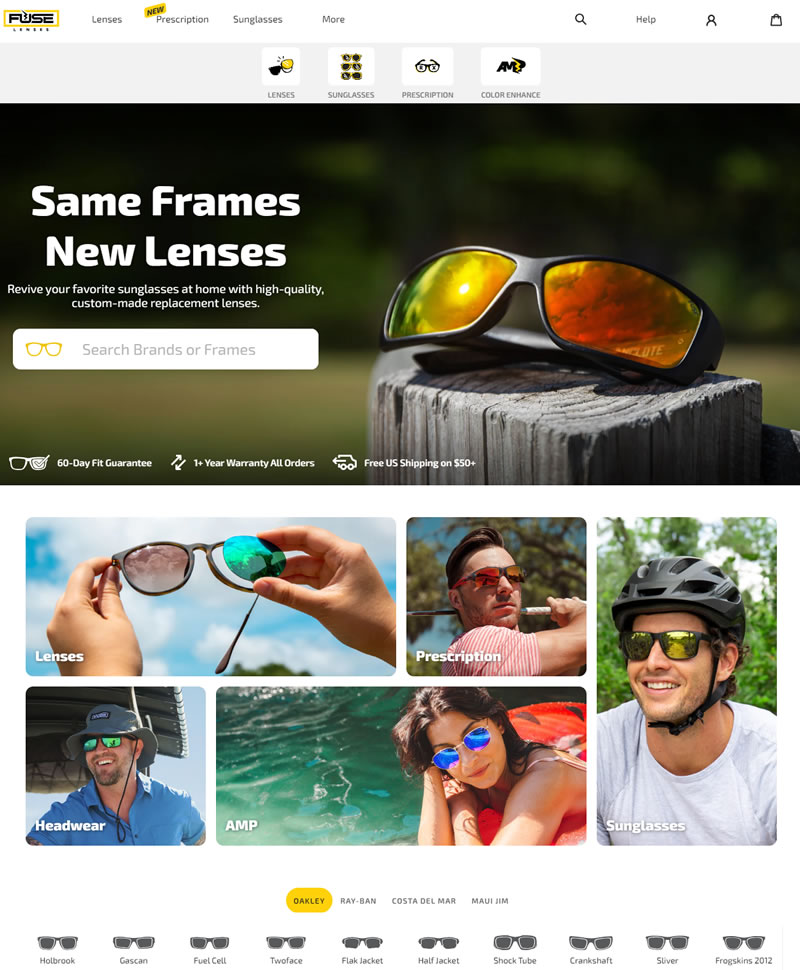 Fuse Lenses眼镜镜片美国官网首页